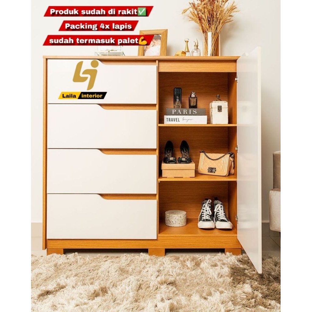 kabinet drawer/ rak sepatu