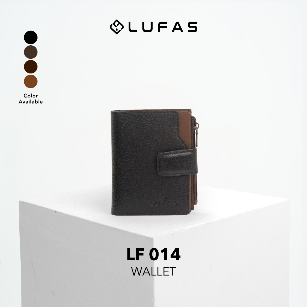 [LF014] LUFAS Dompet Lipat Wanita / Mini Leather Wallet Kulit  Sapi Asli Elegan