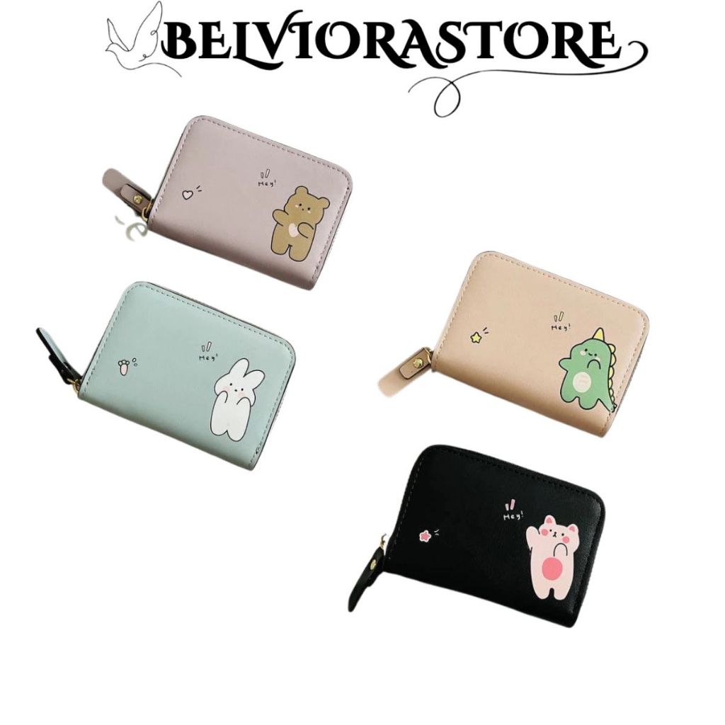 BLV Dompet Kartu K03 Dompet Wanita Kecil Aesthetic Tas Ibu Ibu Kekinian Elegan Tas Mini