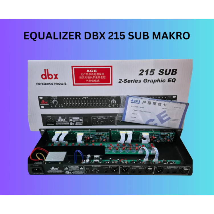 EQUALIZER DBX 215 SUB DBX215SUB DBX 215SUB KOMPONEN IC FULL MAKRO EQUALISER