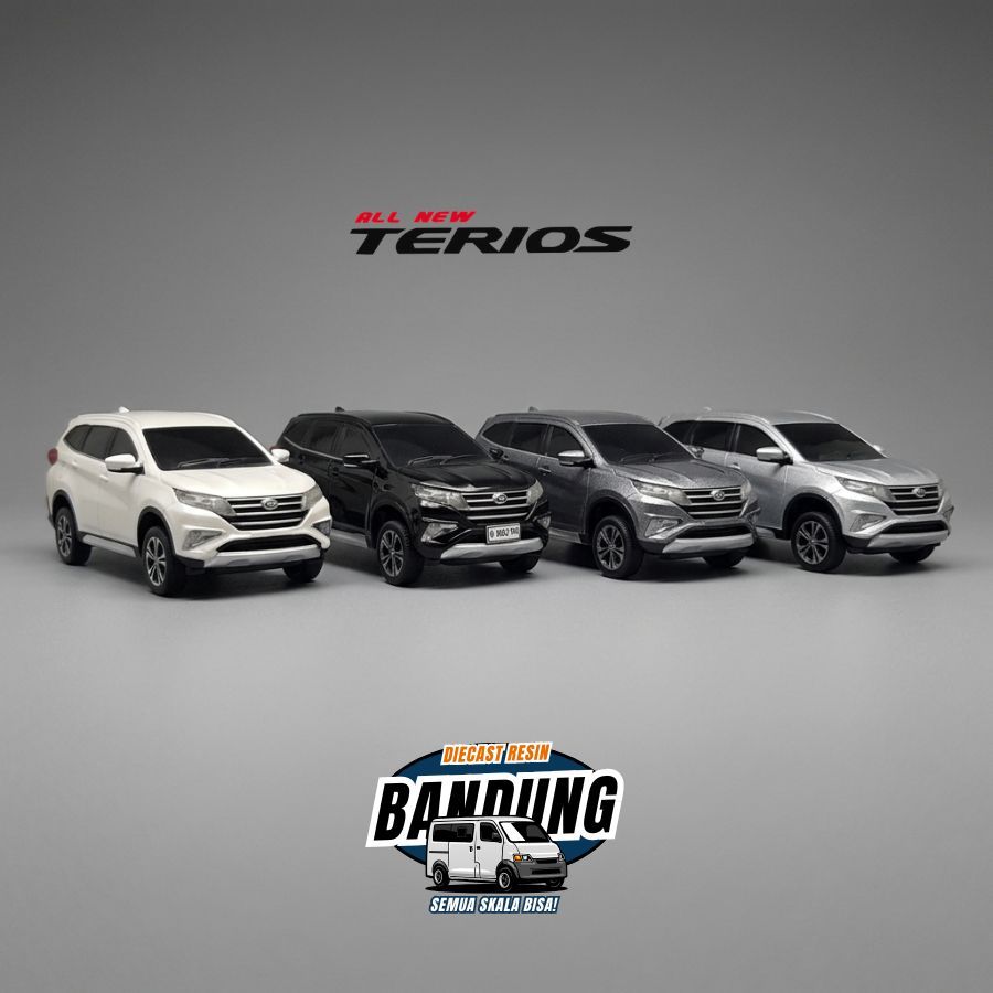 Resin 64 || Diecast Miniatur 3D Print Daihatsu Terios 2018  Skala 1:64 Custom Warna&Platnomor