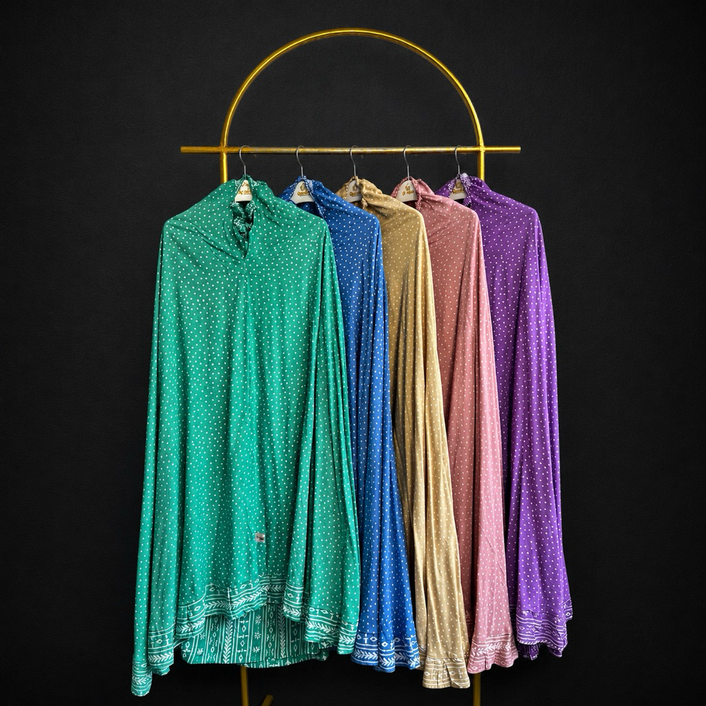 MukenaQonita | Mukena Batik Premium | Free Pouch Cantik | Adem dan Ringan | BAHAN RAYON SANTUNG