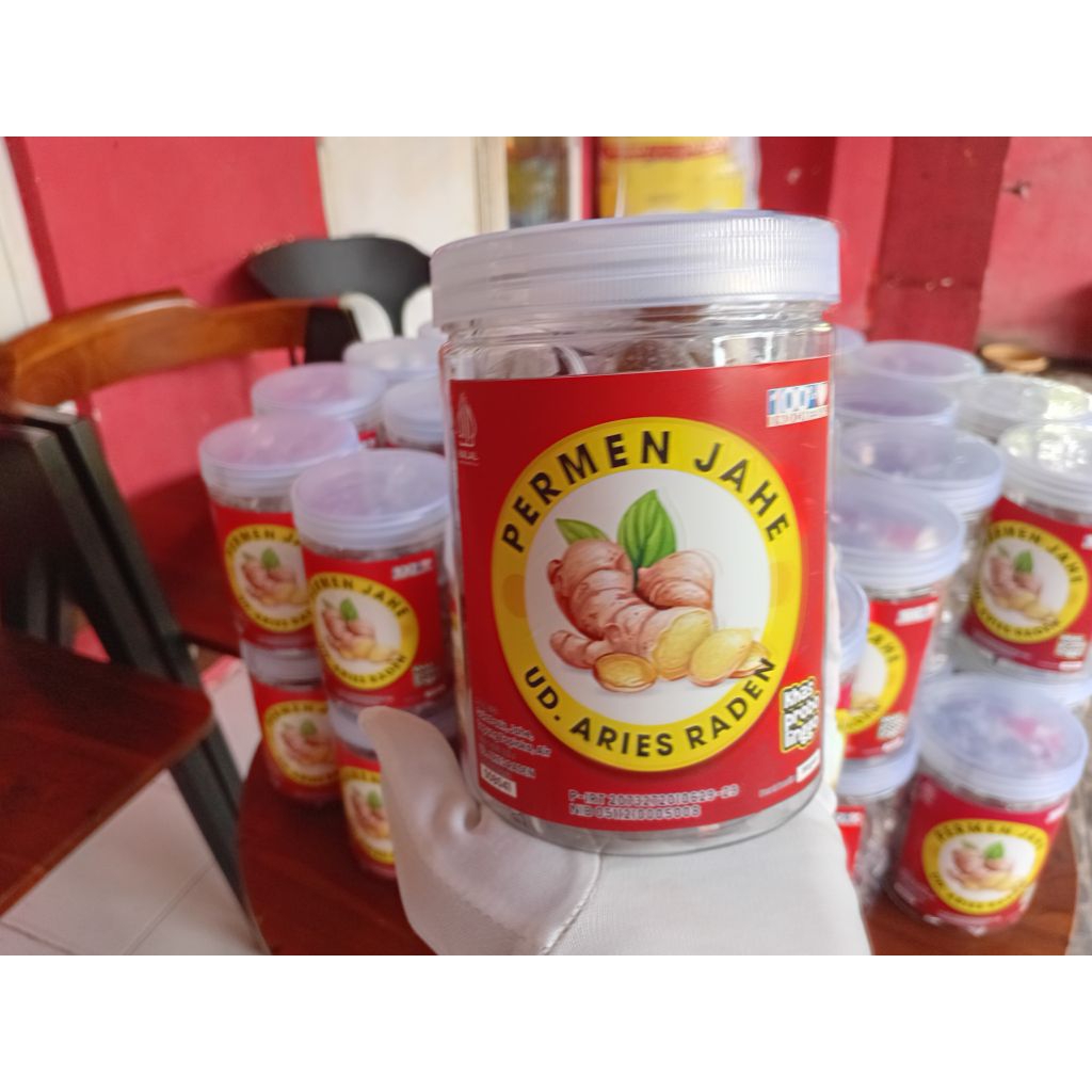 Permen Jahe Asli, 100% Original Halal, Toples Isi 50 Pcs