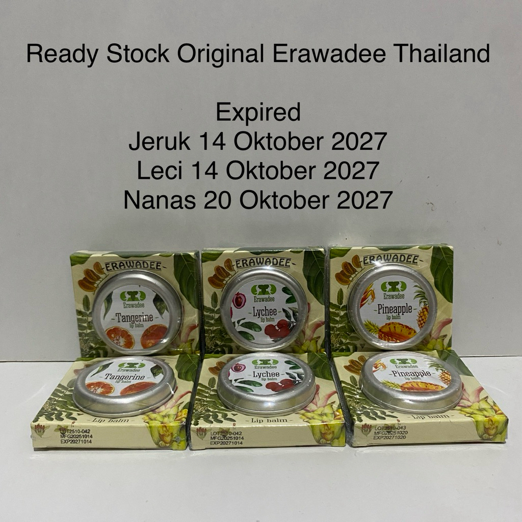 Erawadee Lip Balm Original Erawadee Thailand