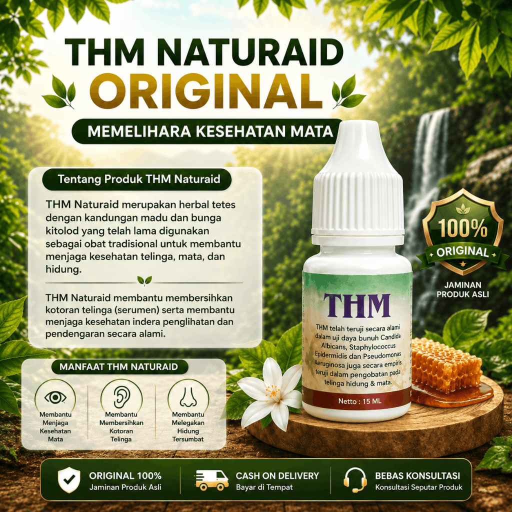 [THM] Obat Herbal tetes THM Original Tetes Mata THM Naturaid