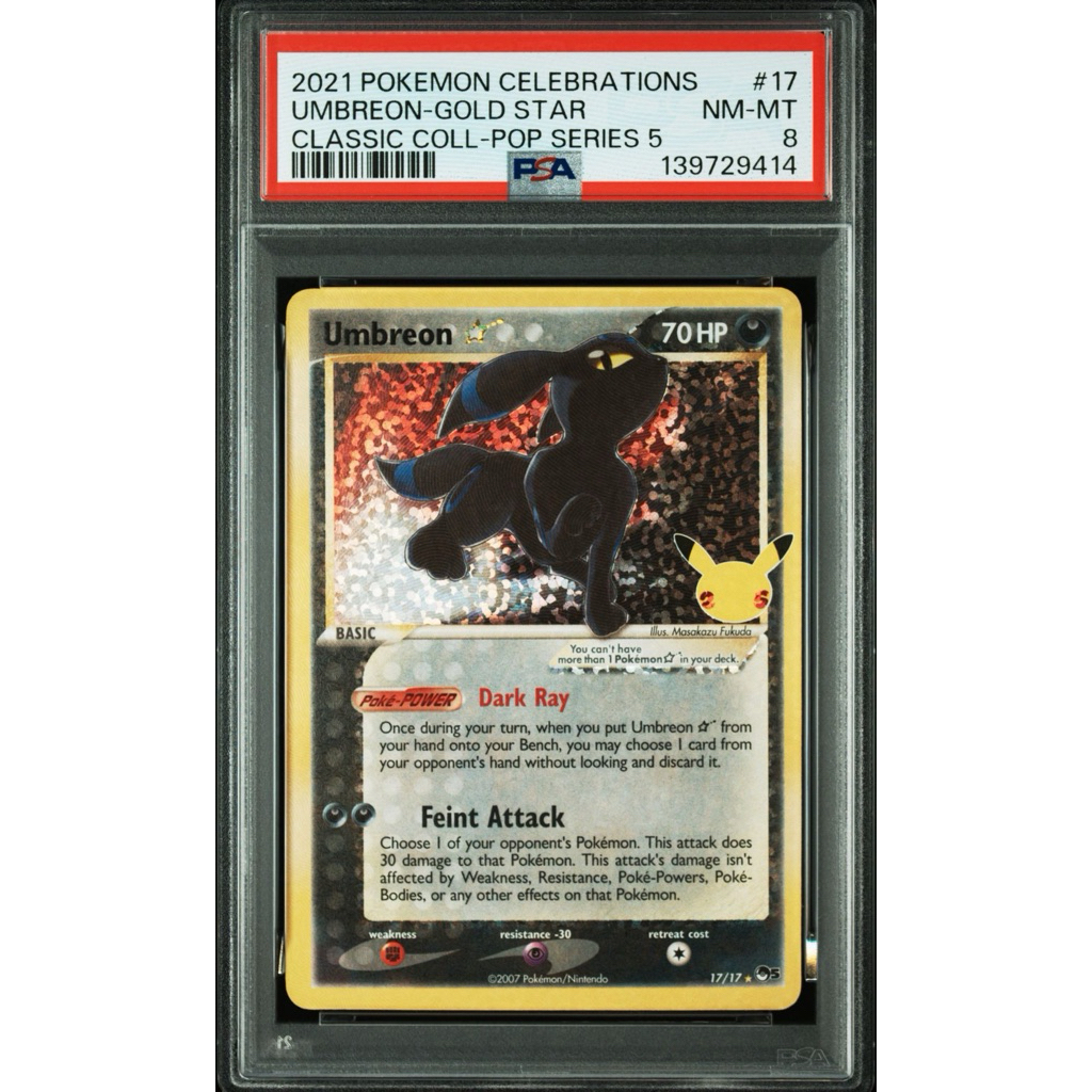 UMBREON GOLDSTAR PSA-8 POKEMON TCG KARTU POKEMON PSA