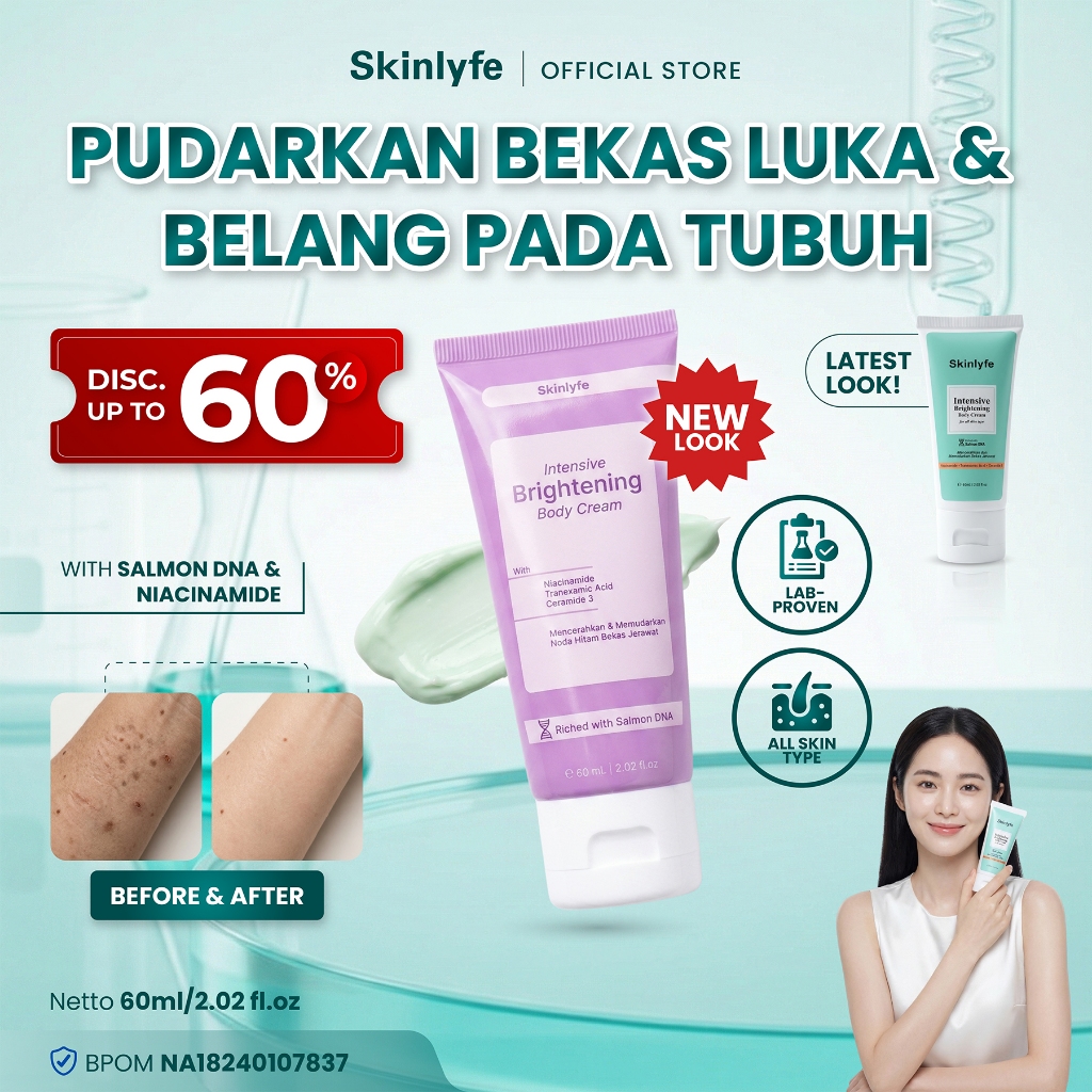 Skinlyfe - Cream Bekas Luka Penghilang bekas Luka Memudarkan Bekas Luka Koreng
