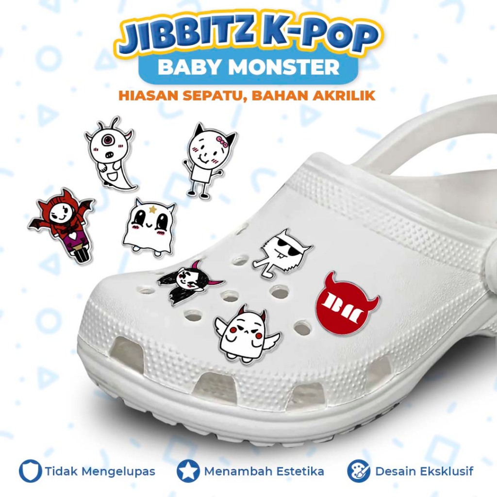 Jibbitz Akrilik KPOP - Aksesoris Sandal Jibbitz Aksesoris Sepatu - Jibbitz BTS NCT Enhypen Seventeen