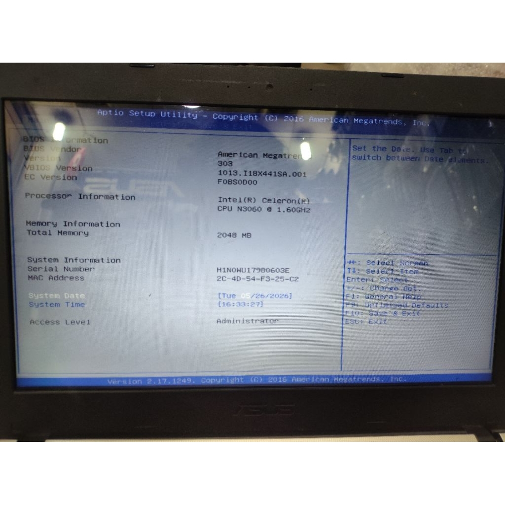 MESIN / MOTHERBOARD / MAINBOARD / MOBO ASUS X441SA