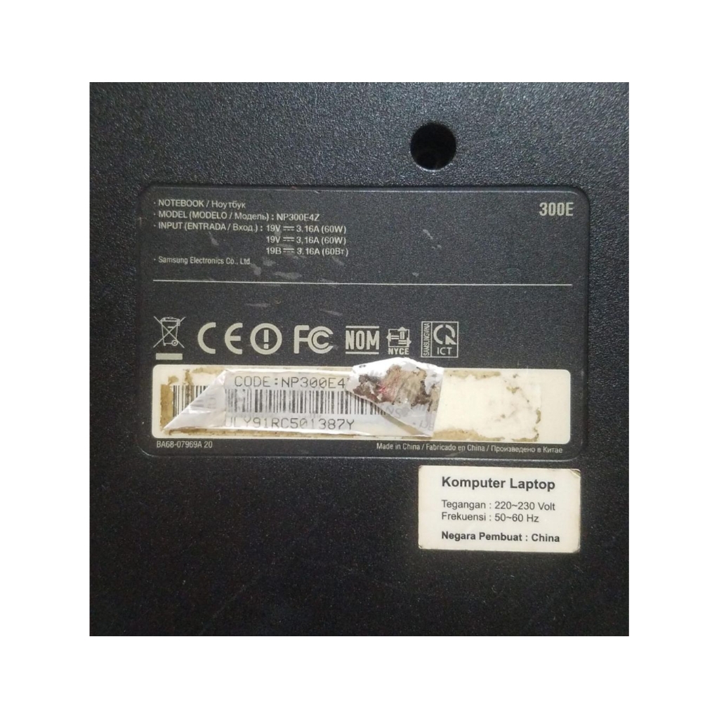 kesing casing bawah bottom mobo samsung notebook np300e4z 300e original