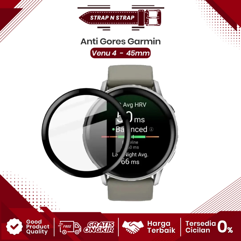 Anti Gores PMMA Film Garmin VENU 4 Pelindung Layar Screen Protector Cover Venu 4 45mm