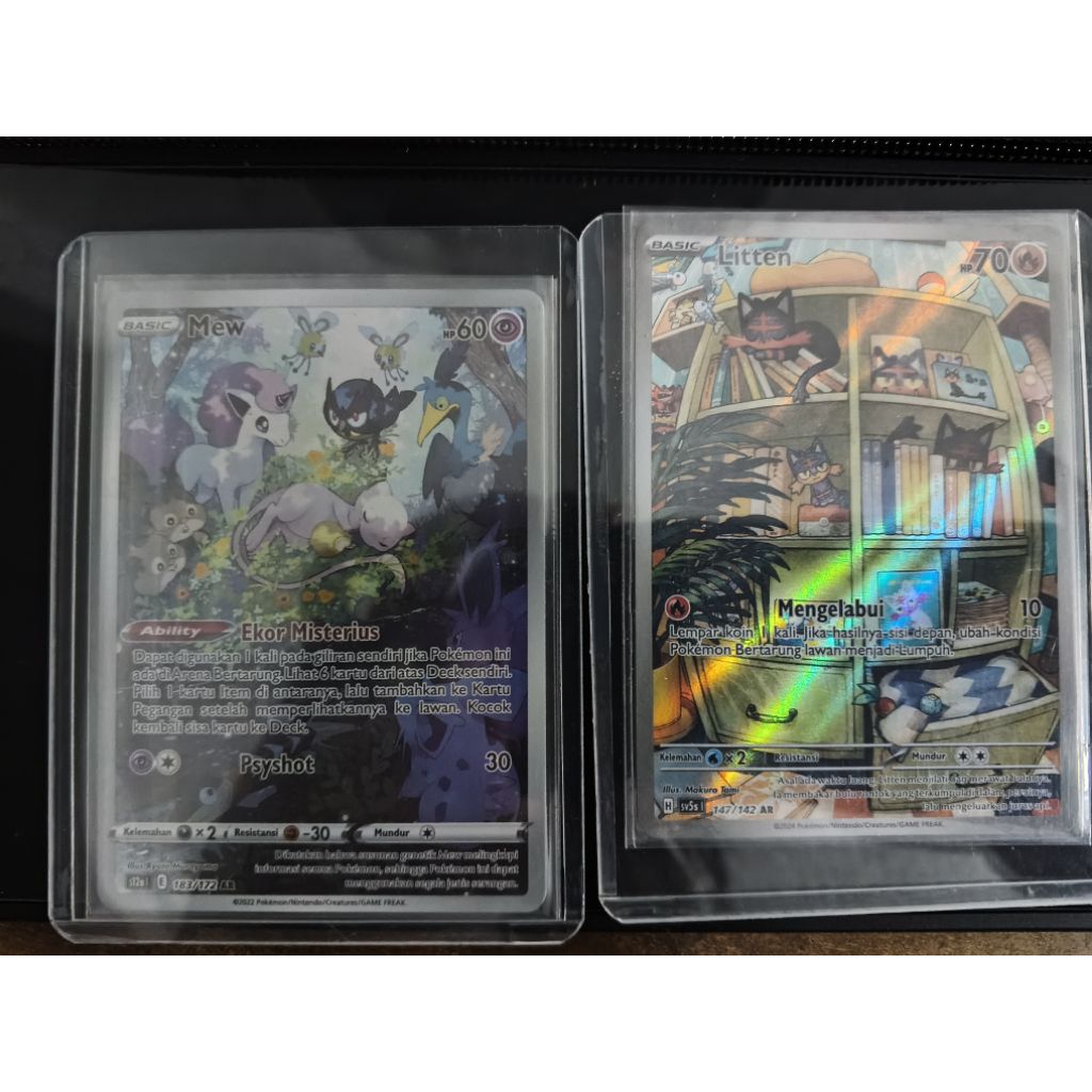 Pokemon TCG Indonesia Mew AR & Litten AR Pradee Pasha