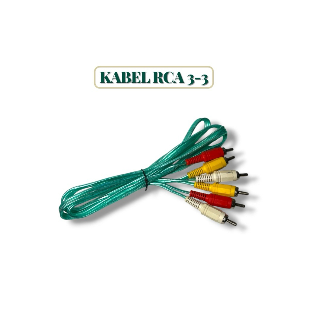 KABEL AUDIO RCA 3-3 panjang 1.5meter Cable Audio RCA ups