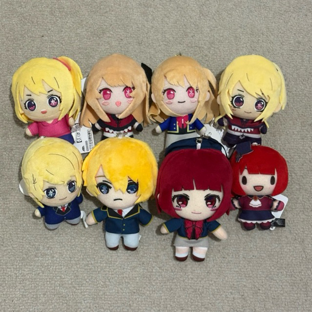 OSHI NO KO PLUSH PLUSHIE Gantungan Kunci Ganci Boneka Hoshino Ai Aqua Ruby Arima Kana