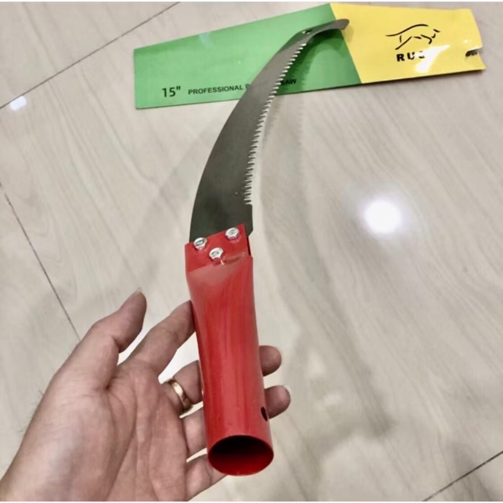 GERGAJI KOPI GAGANG PIPA BESI lengkung 14” inci ( 50cm ) gergaji tunas dahan ranting kayu sabit hand