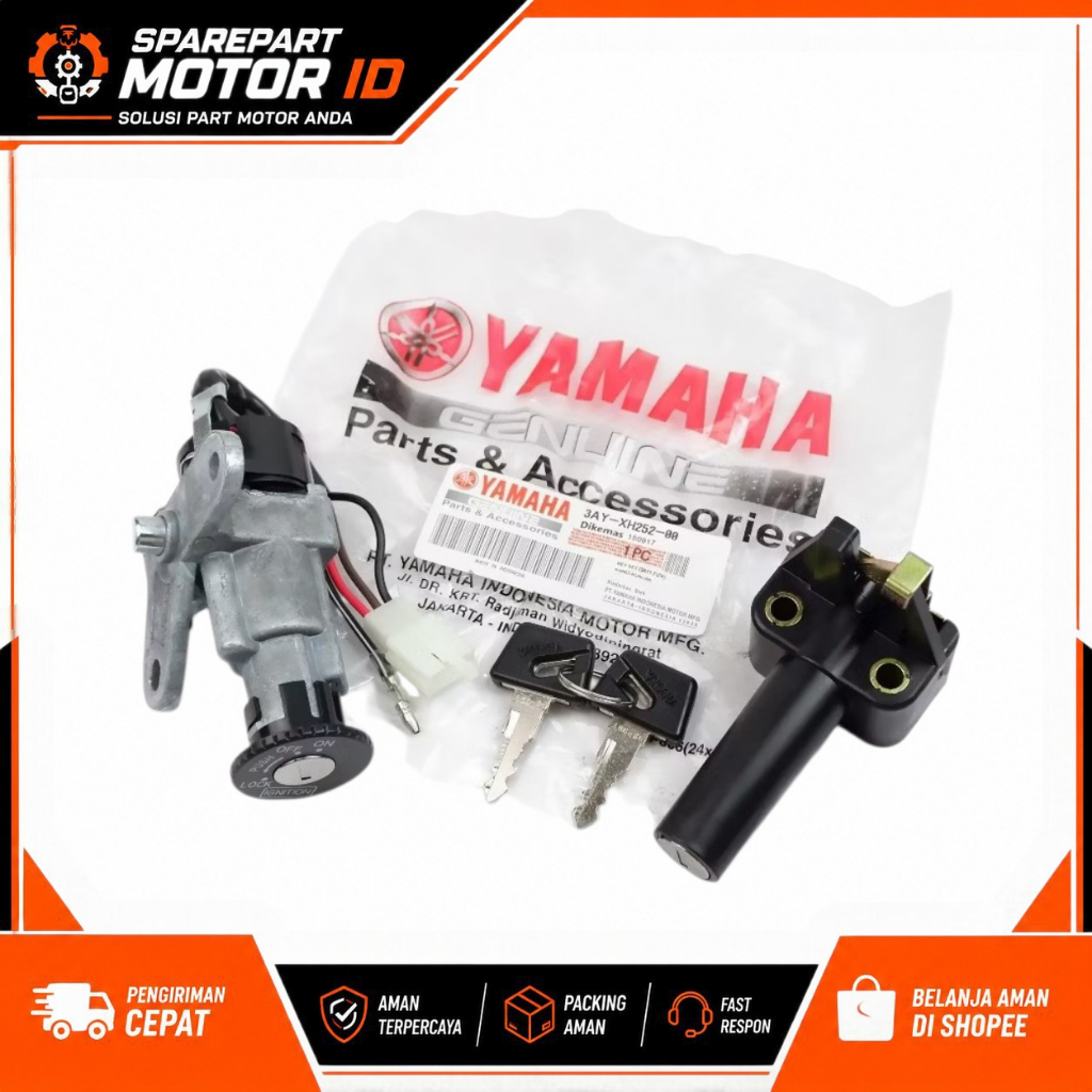 Kunci Kontak Yamaha Force 1 3AY & F1ZR Original Quality | Kunci Motor Presisi | Sparepart Motor ID