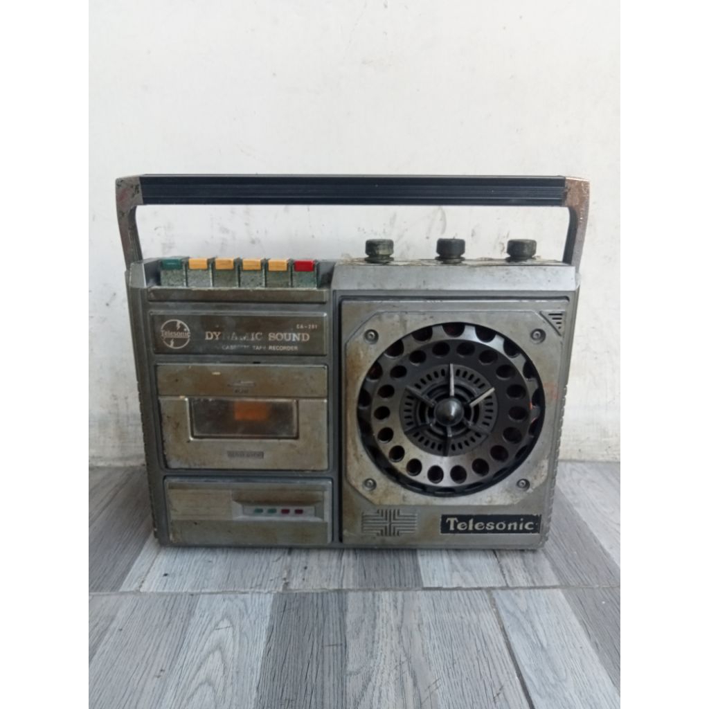 tape recorder radio antik vintage jadul display only second