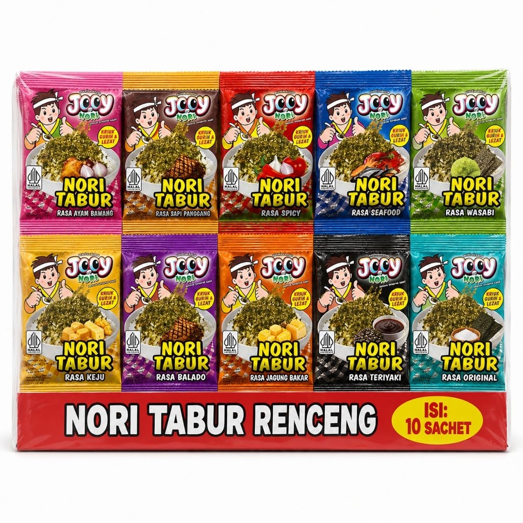 Jooy Nori tabur 1 Renceng isi 10 Sachet