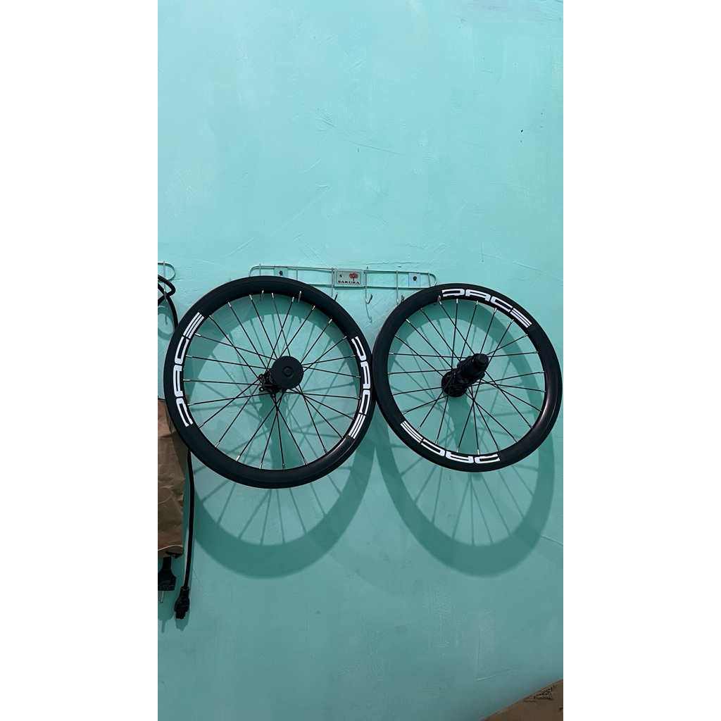 Wheelset MXL Race discbrake 16+/16-349 baru JANGKRIK KERAS LONCER SEPASANG