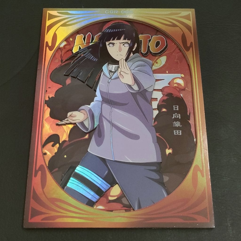 KARTU HINATA NARUTO CCG UKURAN A6