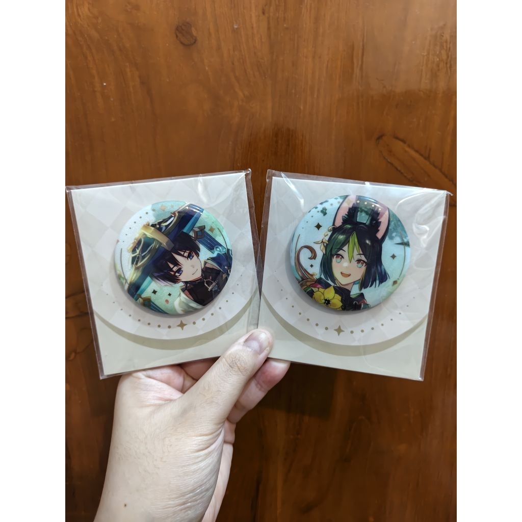 Pin Badge Official Genshin Impact - Wanderer & Tighnari (NEW SEALED)
