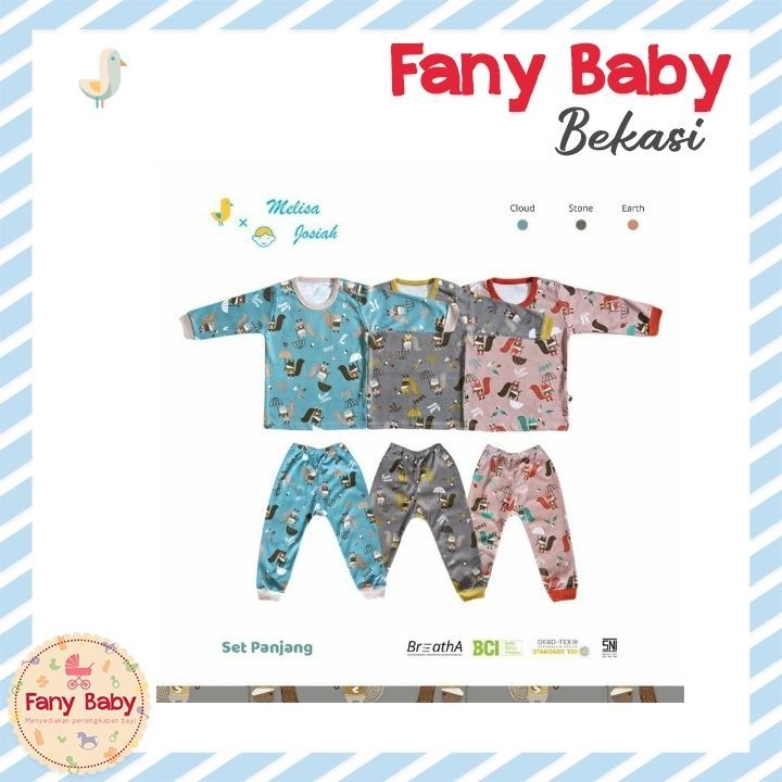 JOEL X MELISSA SETELAN PIYAMA PANJANG BABY