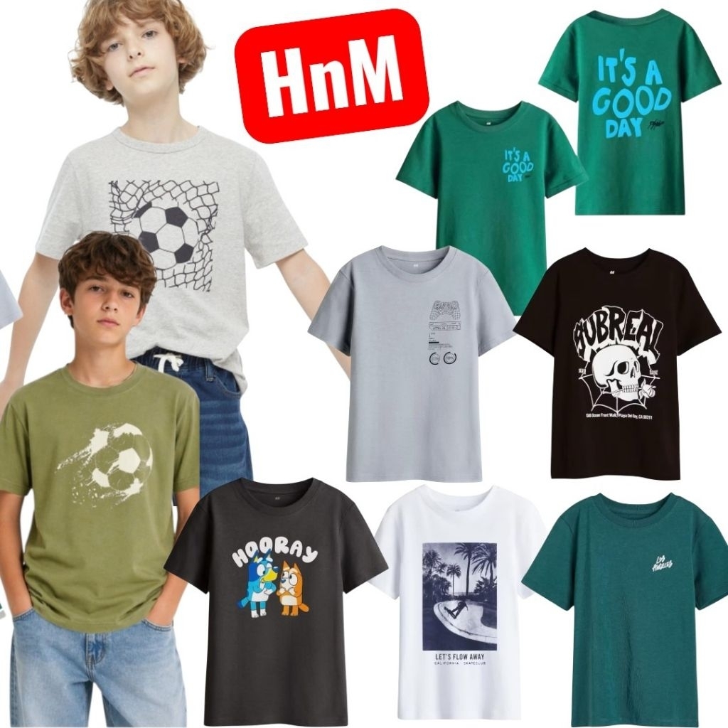 Kaos HM anak laki laki size Junior super adem
