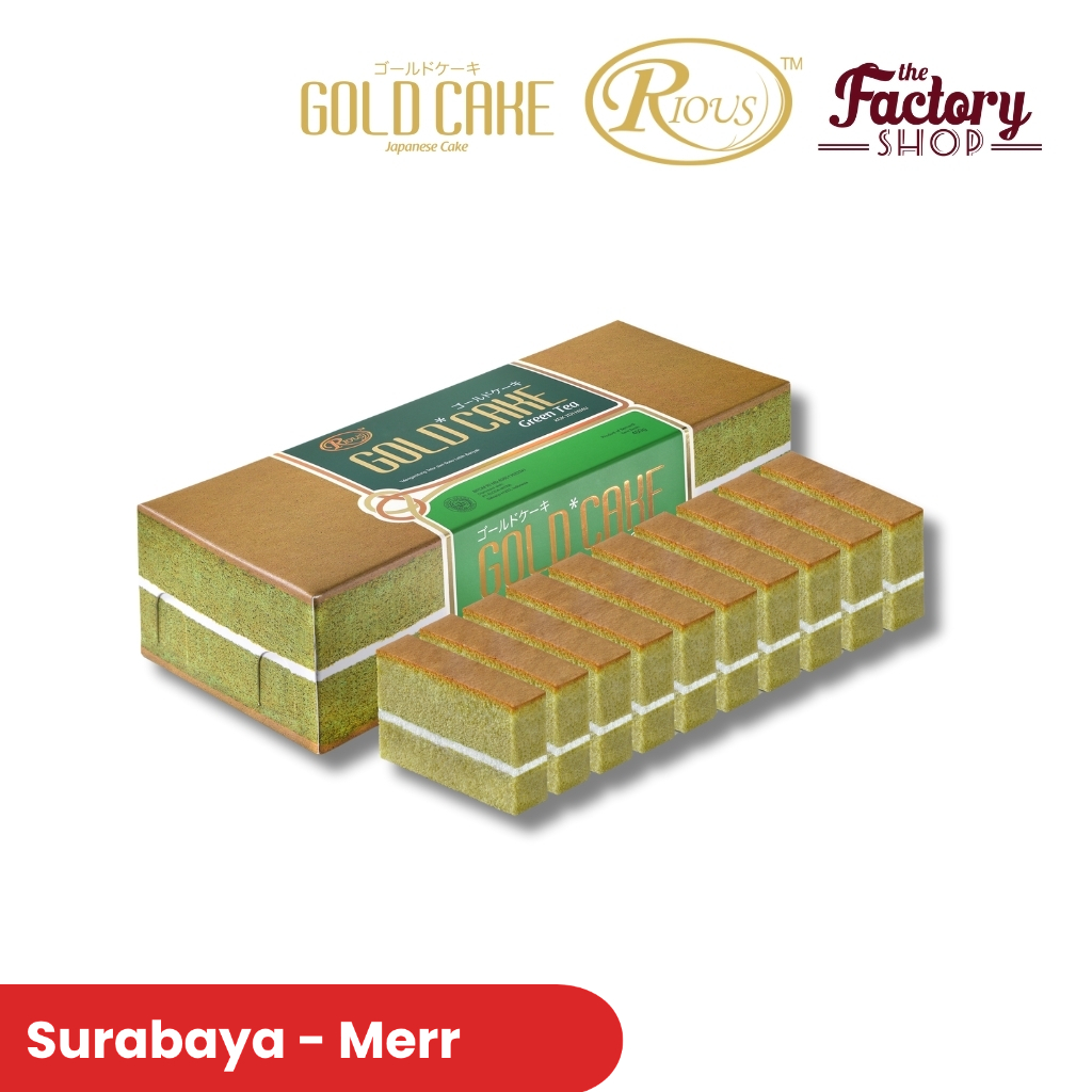 RIOUS GOLD CAKE GREEN TEA 400gr (SURABAYA)