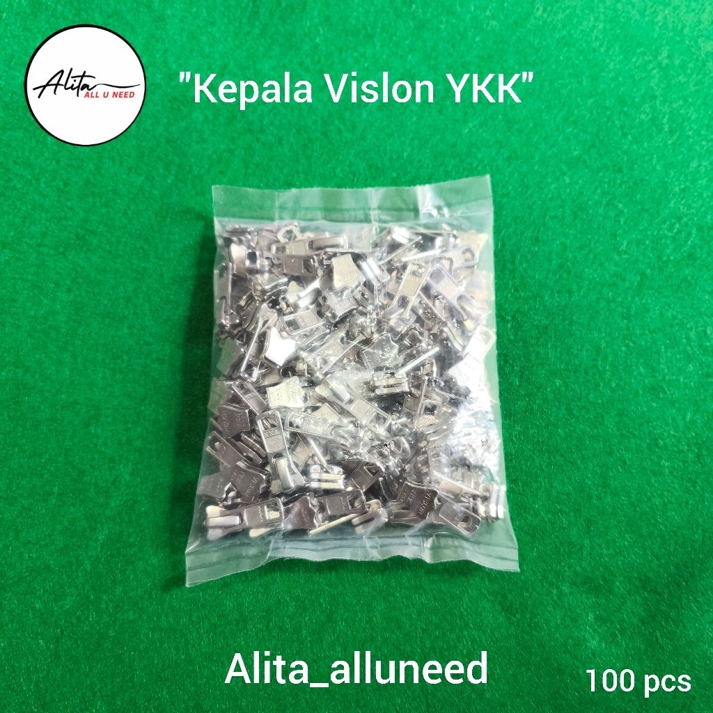 Kepala Vislon YKK Autolock (100 Pcs)/ Kepala YKK no 5 Vislon (100 Pcs)