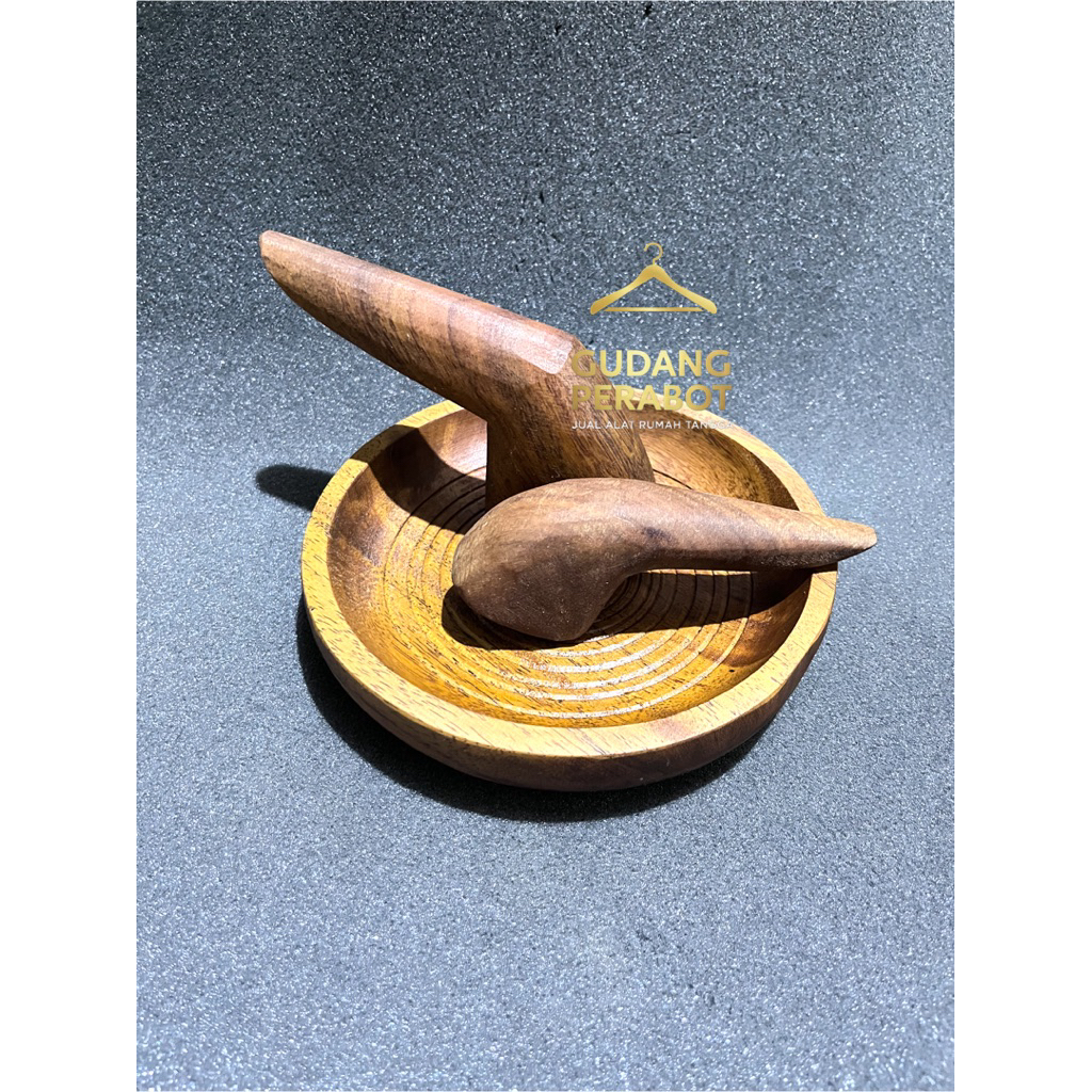Cobek ulin / ulekan kayu ulin