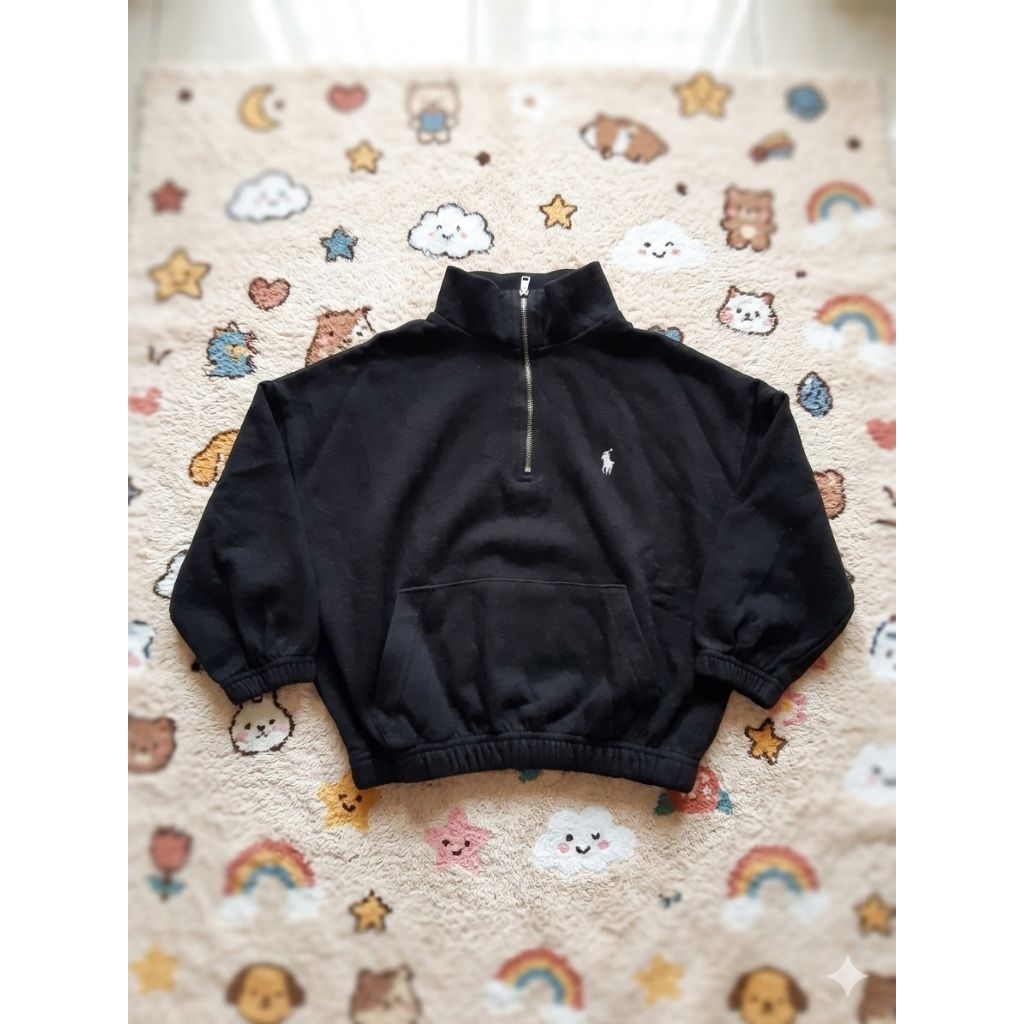 POLO ralph lauren lightweight fleece quarter-zip tag 7 LD90