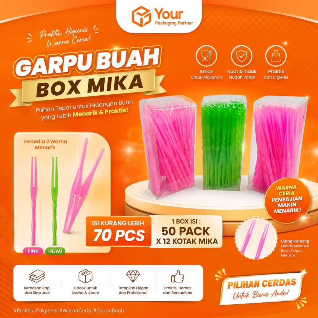 Garpu kue / buah / tart perlengkapan pesta ulang tahun dll