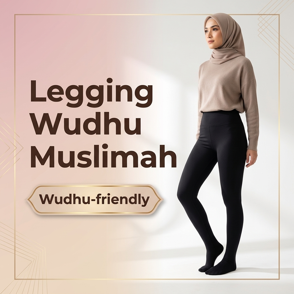Legging Wudhu Wanita Jumbo Polos Premium Tebal Anti Menerawang Bahan Lembut dan Stretch