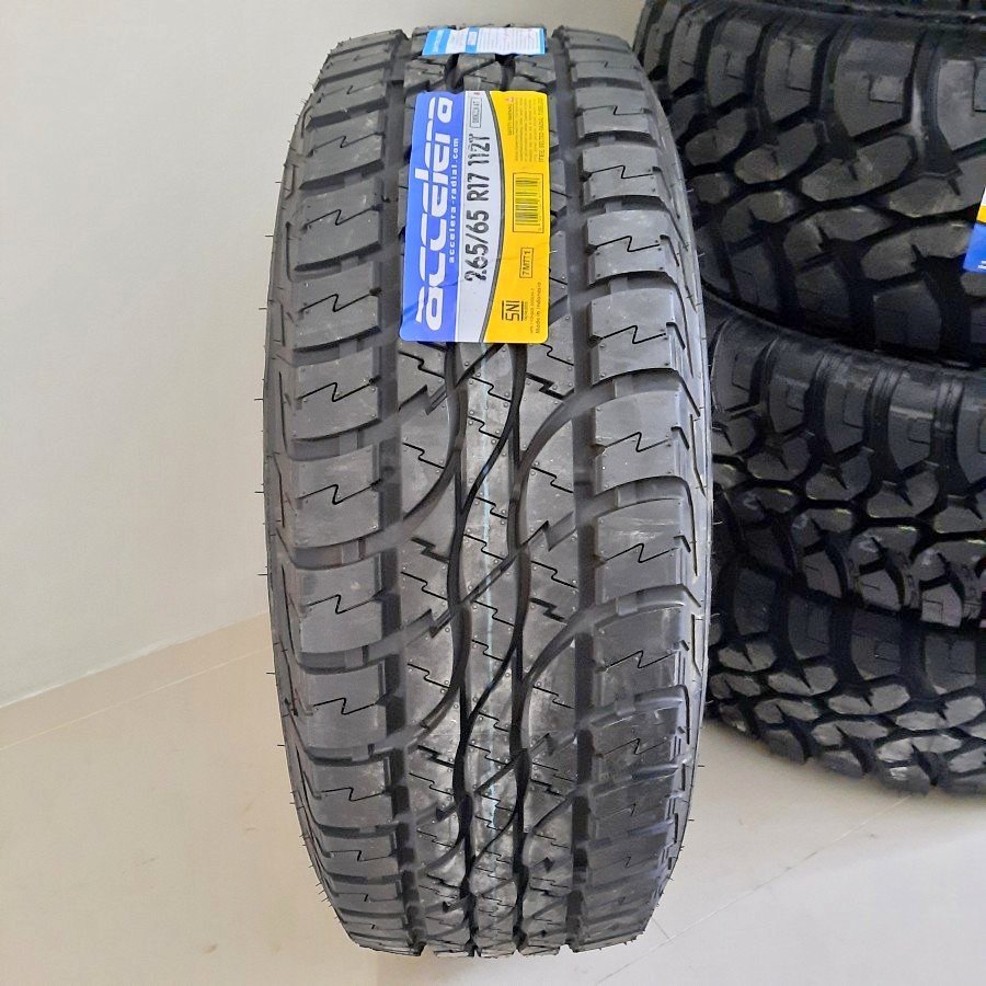 BAN MOBIL PAJERO SPORT RING 17 UKURAN 265/65 R17 ACCELERA OMIKRON A/T BAN TUBLES