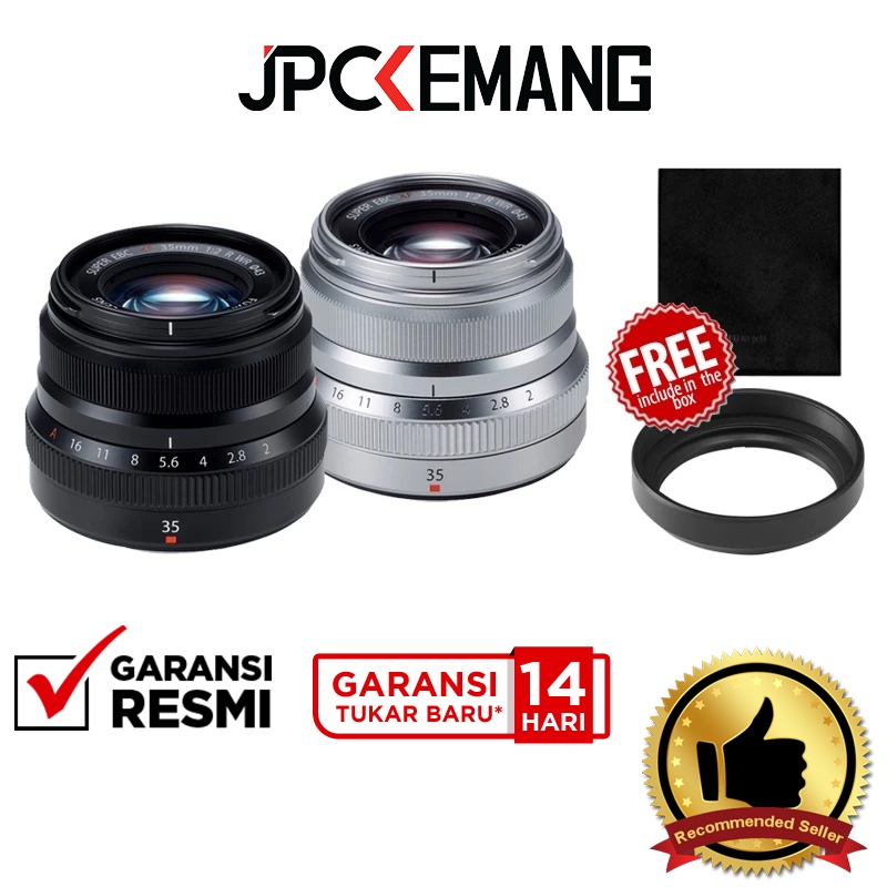 Fujifilm XF 35mm f2 R WR Fuji XF35mm f/2 Fujinon Garansi Resmi