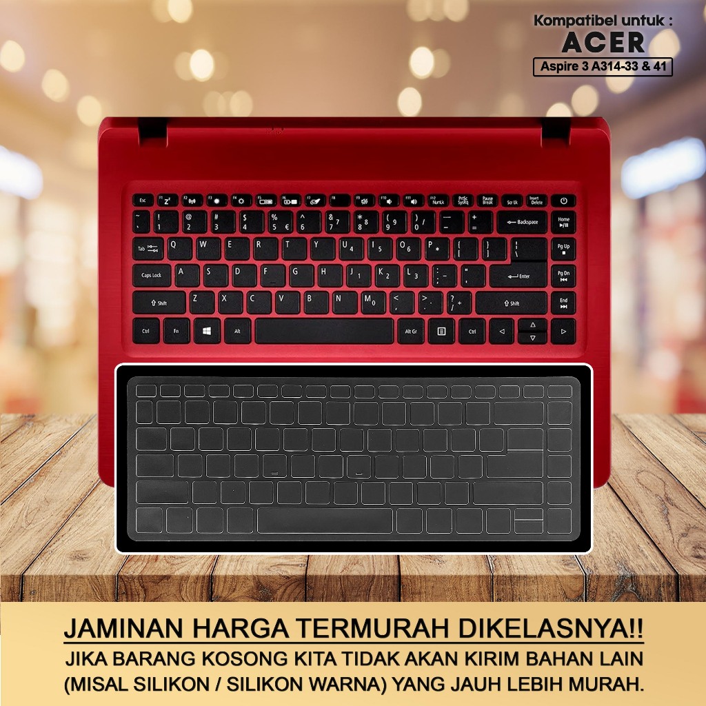 Keyboard Protector Cover Kompatibel untuk Acer Aspire 3 A314-41-42PE 42R5 443X 455L 46R7 62TR 9556 9