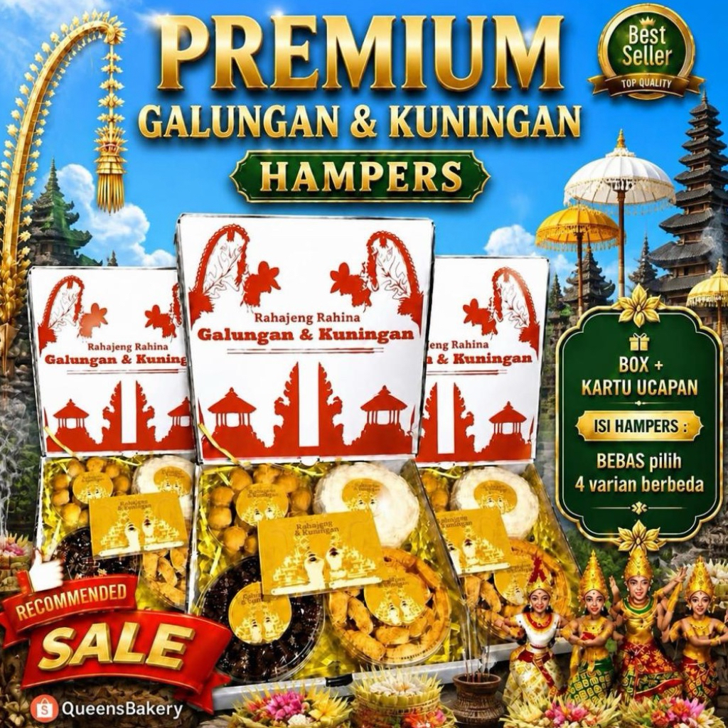(TERLARIS) GALUNGAN KUNINGAN Hampers kue kering premium Chinese New Year Imlek home made 250g parcel