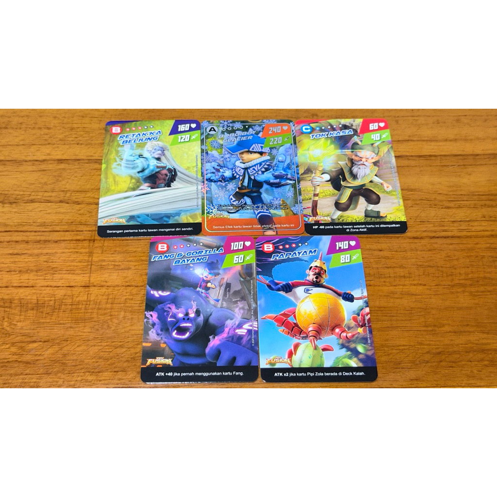 Boboiboy Monsta Galaxy Card Pek Fusion 7/9