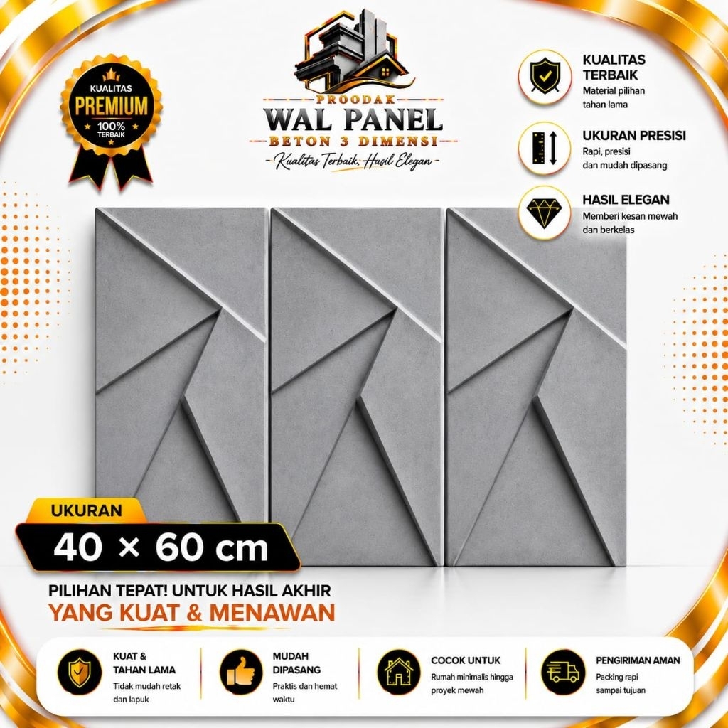 Wallpanel Beton 3d Wall Panel 3d Beton Dekorasi Dinding