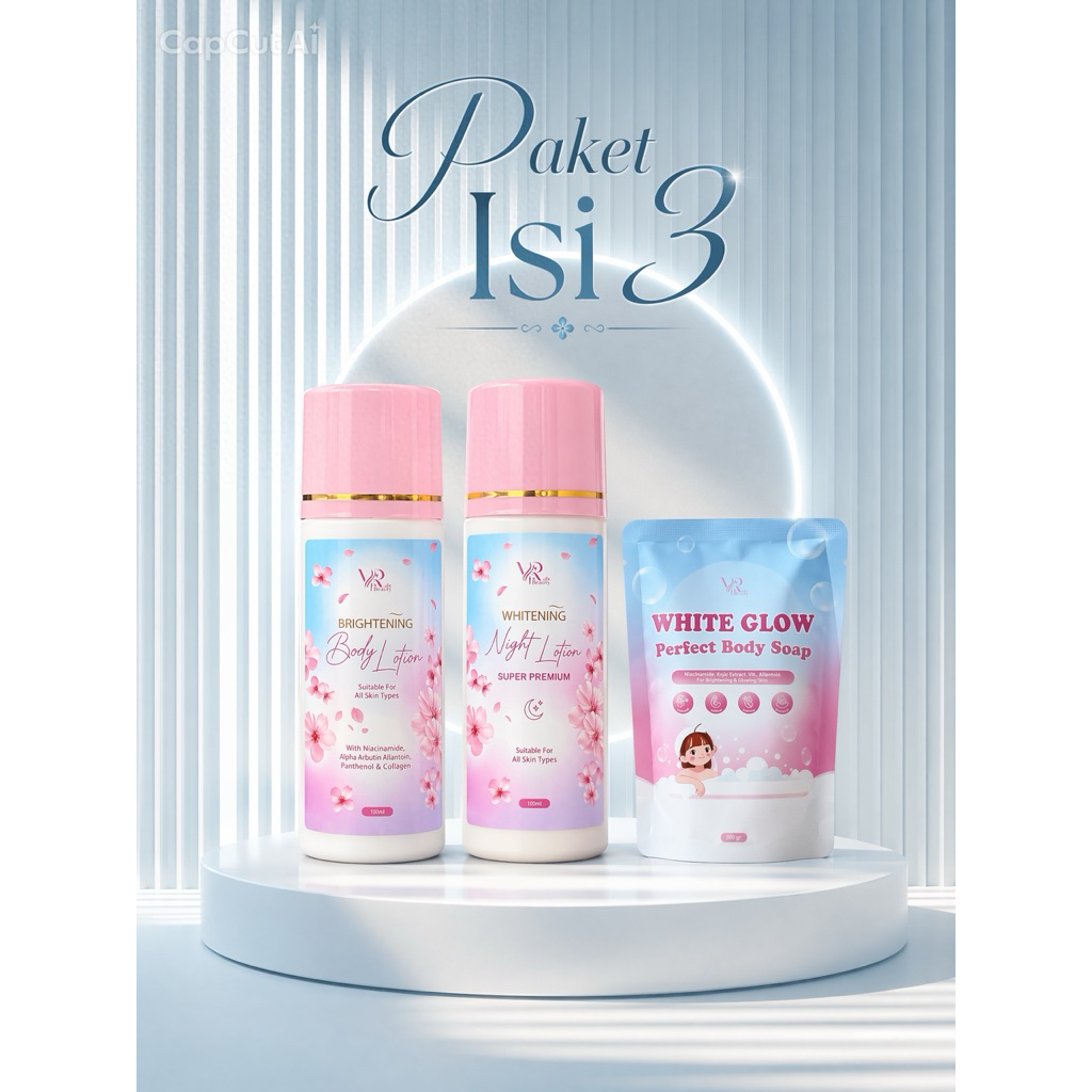 PAKET LOTION VR SKINCARE WHITENING (KEMASAN TERBARU)