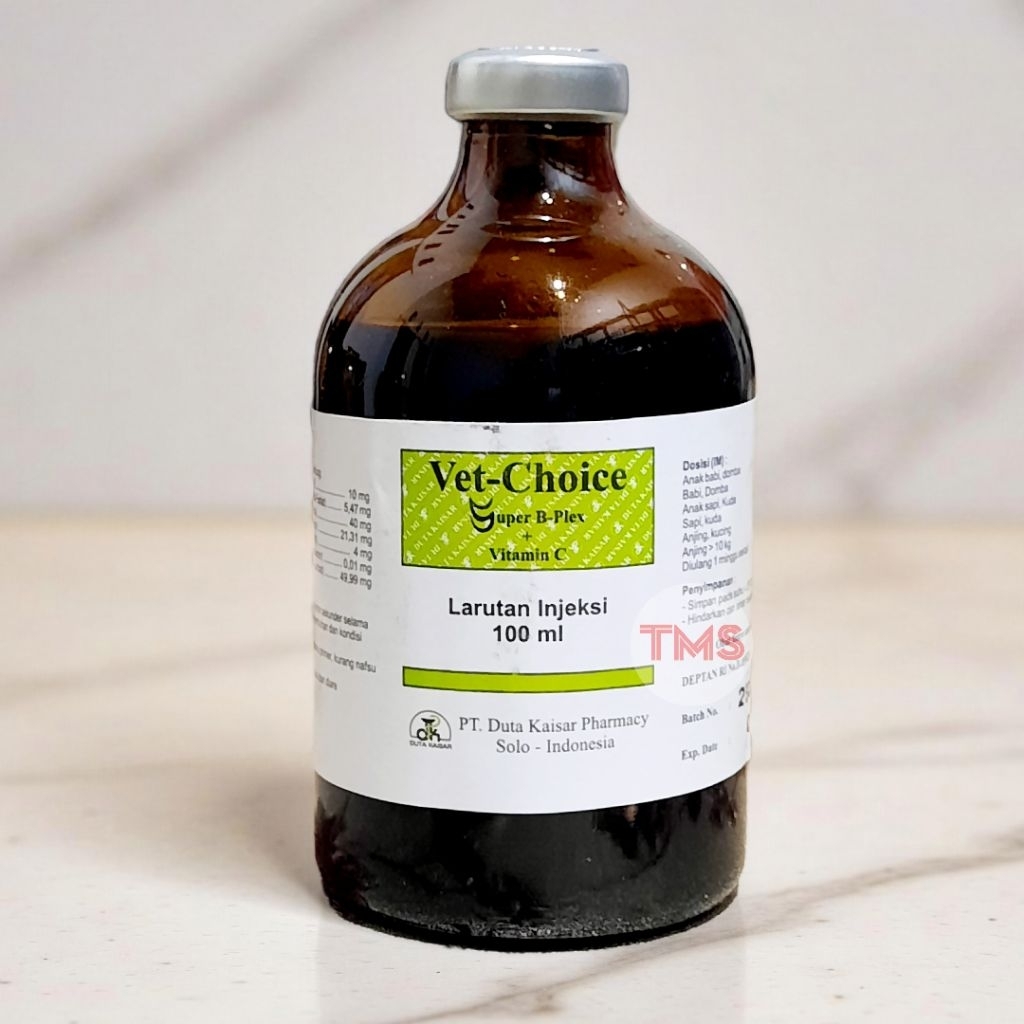 VET CHOICE 100 ML Vitamin B Complex dan Vitamin C Untuk sapi kambing