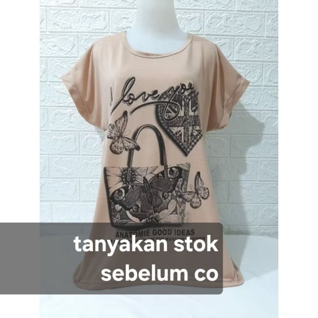 Kaos ibu2 bigsize kaos jumbo wanita
