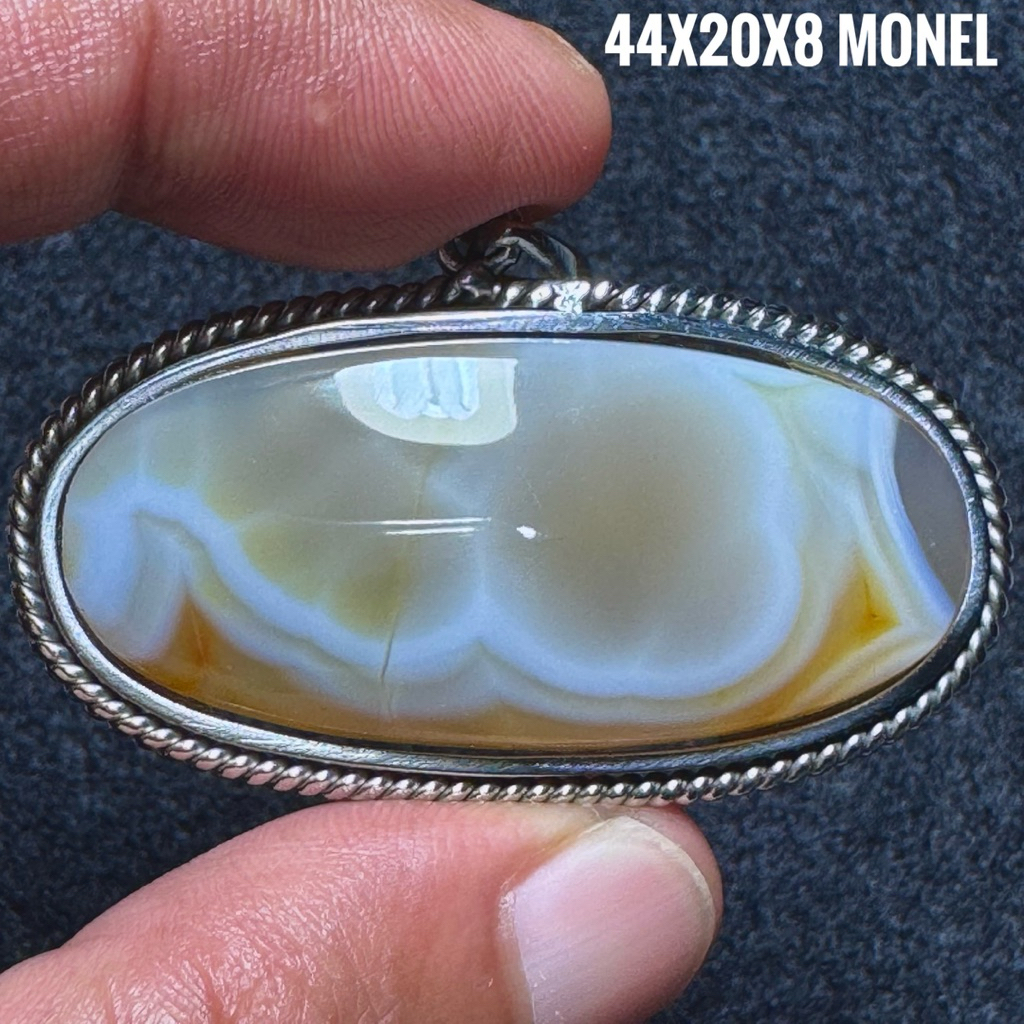 Liontin Batu Akik Natural Lafadz Allah (Asli Alam)
