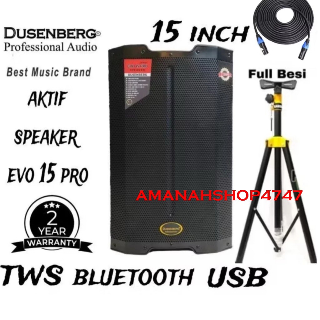 SPEAKER AKTIF DUSEMBERG EVO15 PRO SPEAKER AKTIF 15 INCH TWS DUSEMBERG EVO15 PRO
