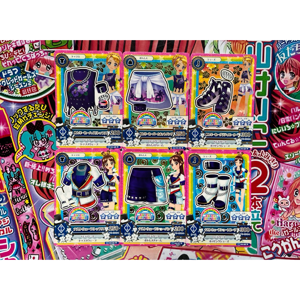 Kartu Aikatsu Japan Tour Welcome Coord Naruto Wave Coord Hazuki Aranada Minami Hateruma Original Jep