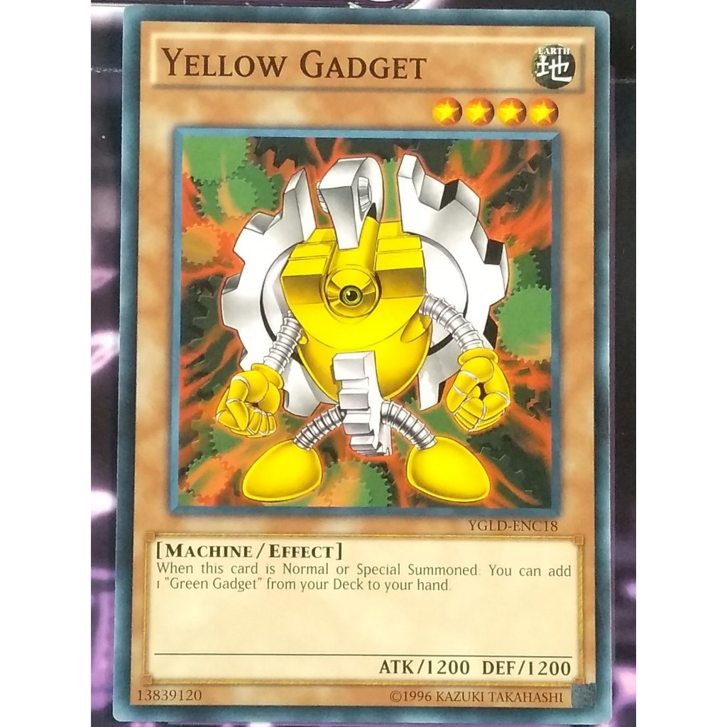 YuGiOh - Yellow Gadget (YGLD-ENC18) - Common - Monster Card - Trading Card Game ORIGINAL