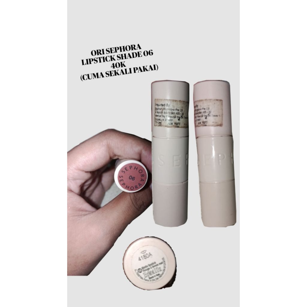 PRELOVED LIPSTICK SEPHORA SEKALI PAKAI