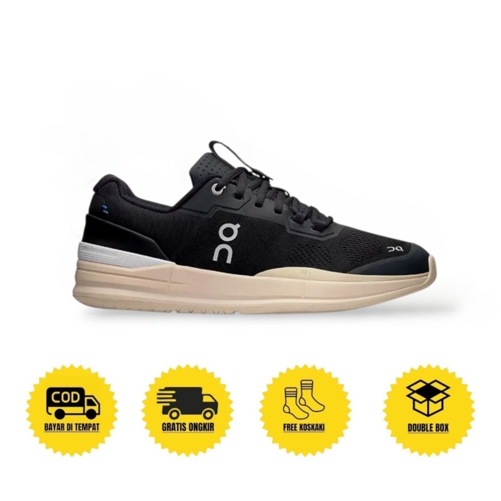 SEPATU ON CLOUD ROGER PRO SAN/BLACK ORIGINAL 100%