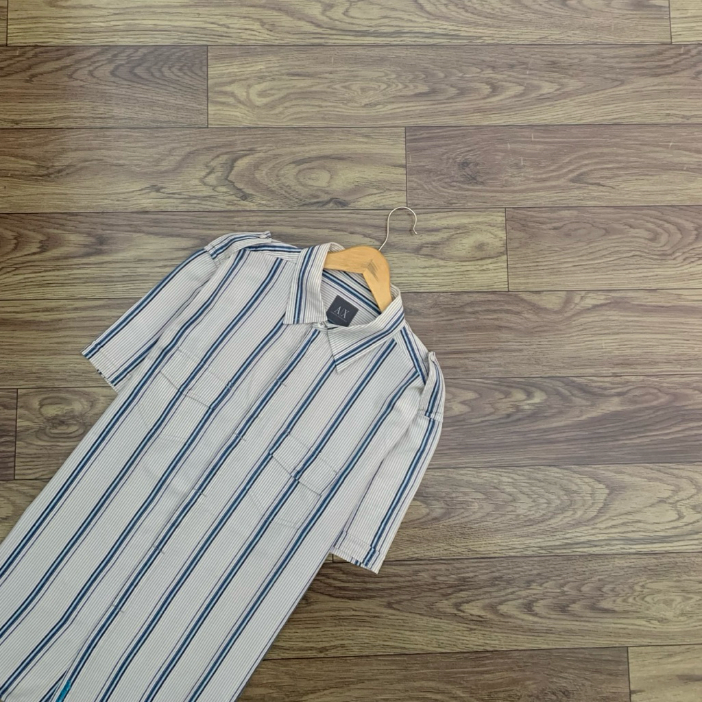 Kemeja ARMANI EXCHANGE Branded Retro Short Sleeve