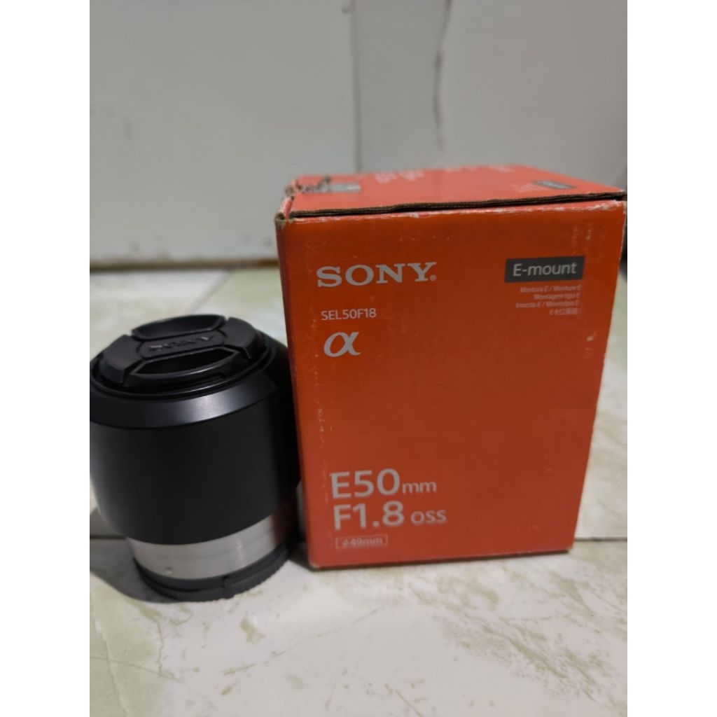 Lensa Sony E 50mm F1.8 oss second